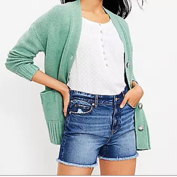 Loft Made and Loved Jean Shorts, women’s size 8. - Picture 1 of 5